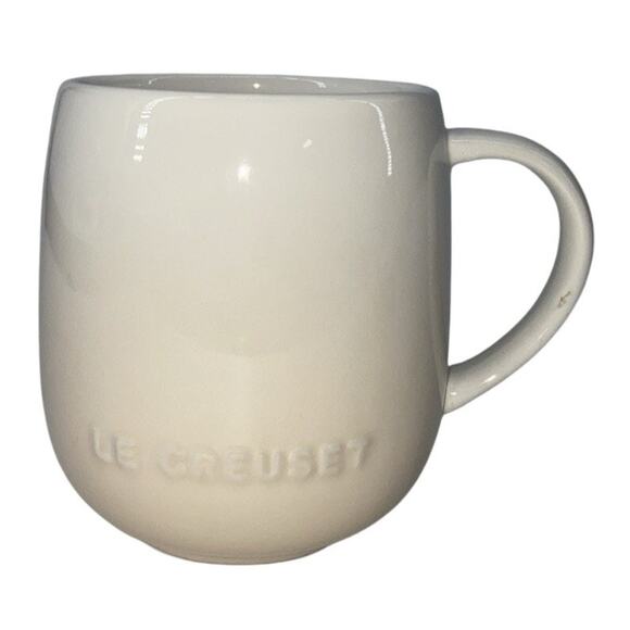 Le Creuset Mesh Mug Meringue Heat and Cold Resistant Microwave and Oven Safe - Picture 1 of 7